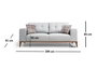 Atelier Del Sofa Montana 2 Seater Sofá-cama Gris